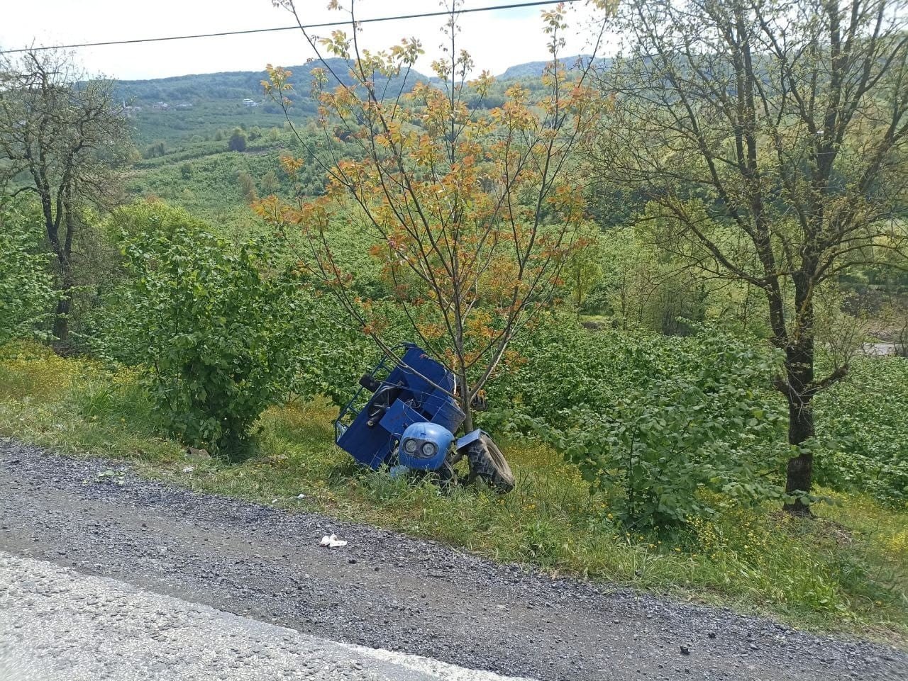 PATPAT FINDIK TARLASINA UÇTU: 3 YARALI