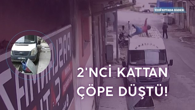 Bebek 2’nci kattan Çöpe Düştü!