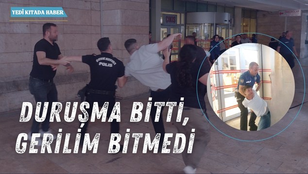Adliyede duruşma çıkışı kavga çıktı