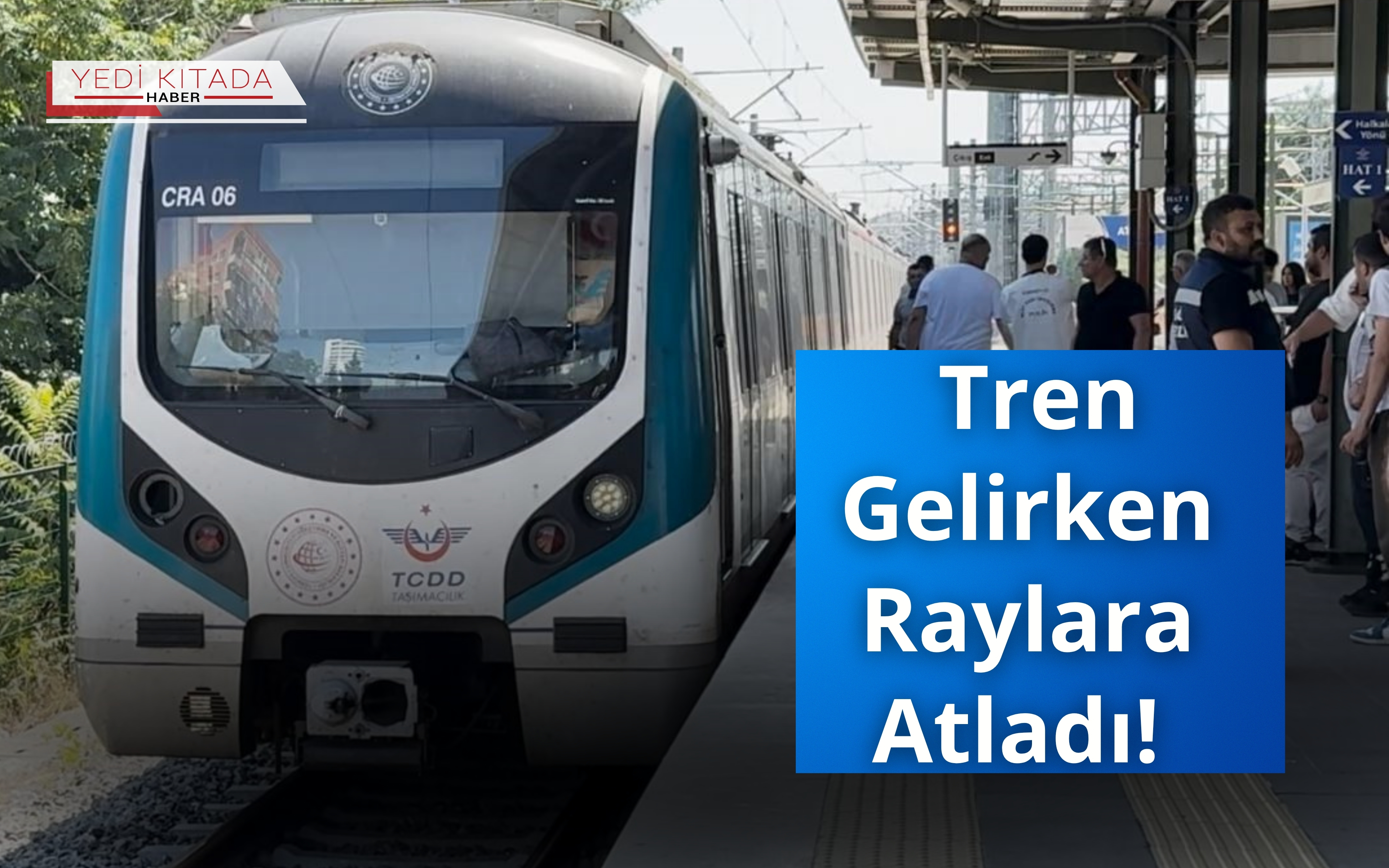 Tren Gelirken Raylara Atladı!