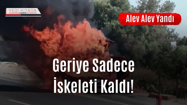 Alev Alev Yandı, Geriye Sadece İskeleti Kaldı!