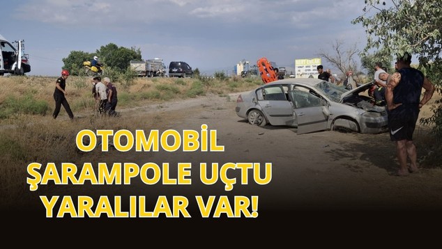 Otomobil Şarampole Uçtu: Yaralılar Var!