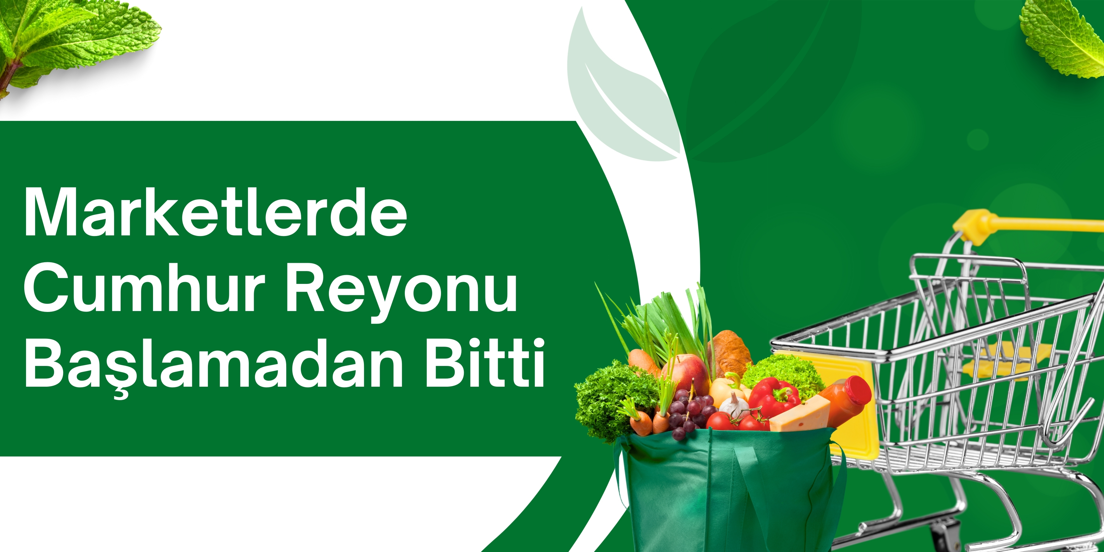 Marketlerde Cumhur Reyonu Başlamadan Bitti
