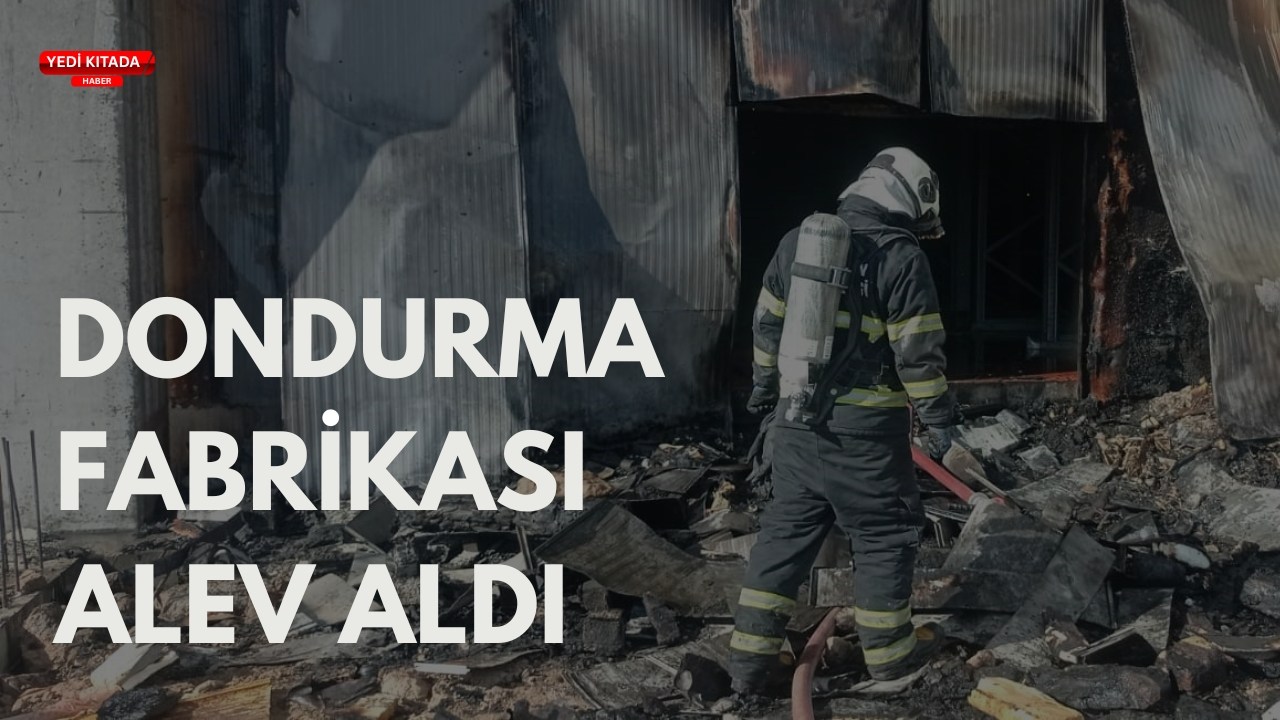 Batman’da dondurma fabrikası alev aldı