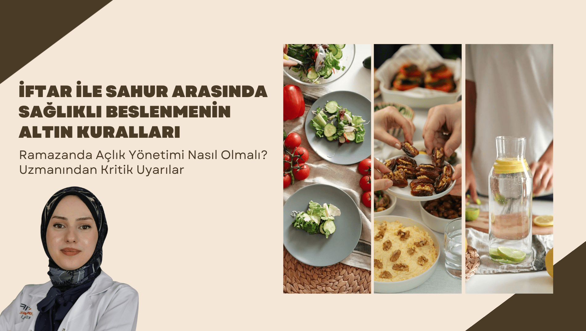 Bej ve Kahverengi Hareketli Sağlıklı Beslenme ve Diyet Tanıtım Videosu