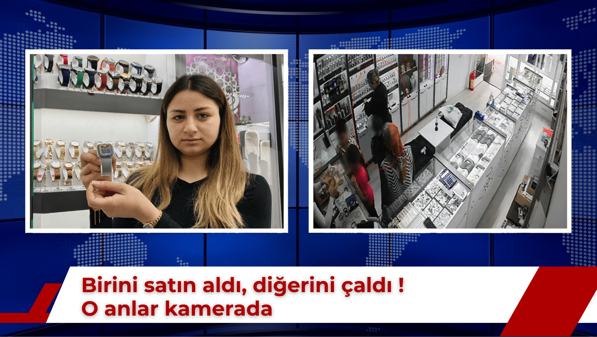 Red White and Blue Modern News Broadcast Video