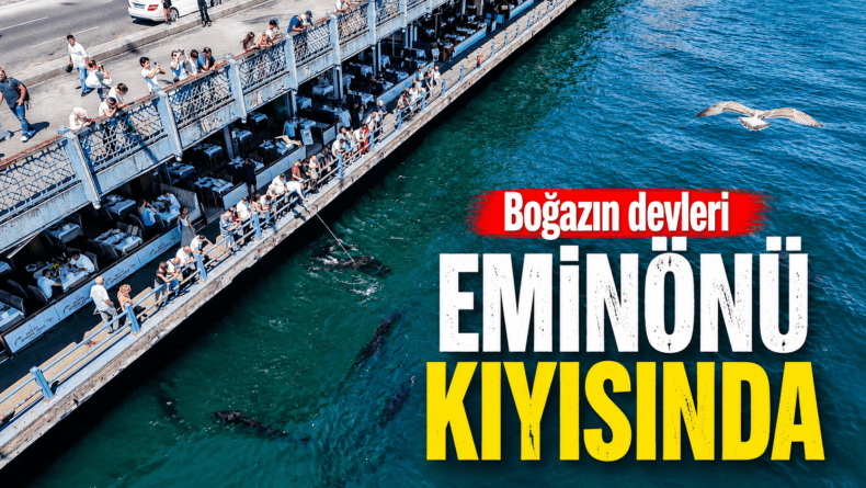 Boğazın devleri Eminönü kıyısında
