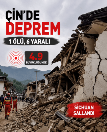 Çin’de Deprem Can Aldı