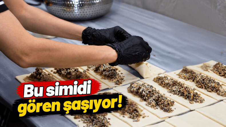 Hamsili simit şaşırttı!