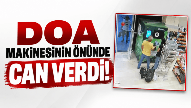 DOA makinesinin önünde can verdi!