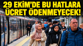 29 Ekim’de Ücretsiz Ulaşım Yoğunluğu