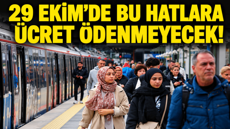 29 Ekim’de Ücretsiz Ulaşım Yoğunluğu