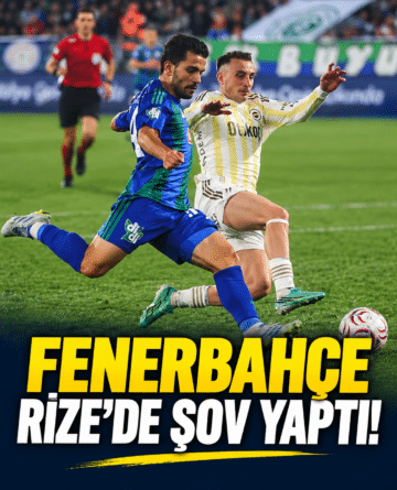 Fenerbahçe’den Rize’ye 3 Gollü Darbe!