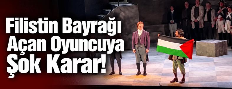 Filistin Bayrağıyla Sahne Şoku