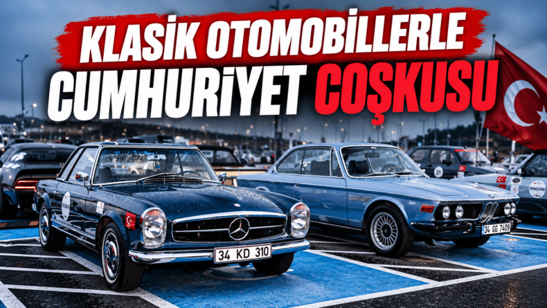  Klasik Otomobillerle Cumhuriyet Coşkusu