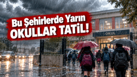 Yağmur Altında Okullar Tatil!